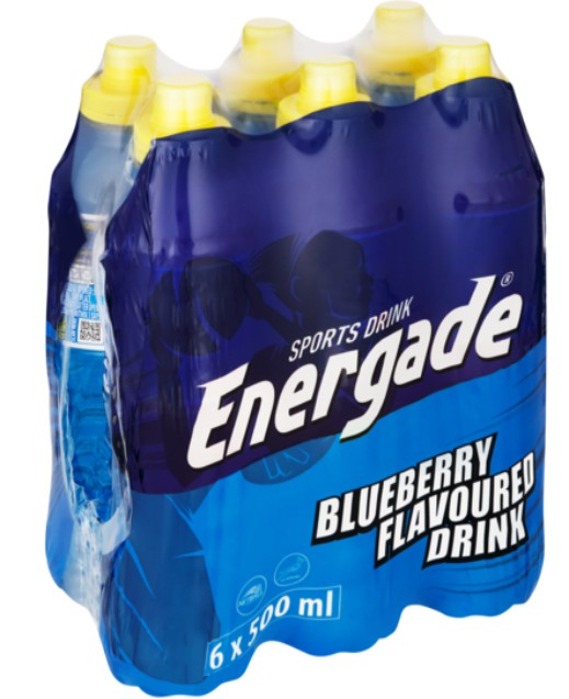 ENERGADE DRINKS BLUE BERRY 6X500ML